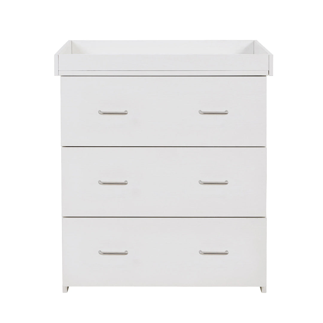 Babymore Caro 3 Piece Nursery Furniture Set – White Wash