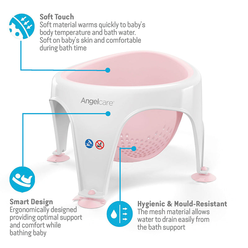 Angelcare Soft Touch Bath Seat Pink