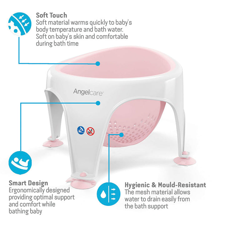 Angelcare Soft Touch Bath Seat Pink