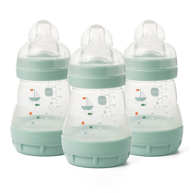 MAM Easy Start Anti Colic Bottle Blue 160ml 3Pk