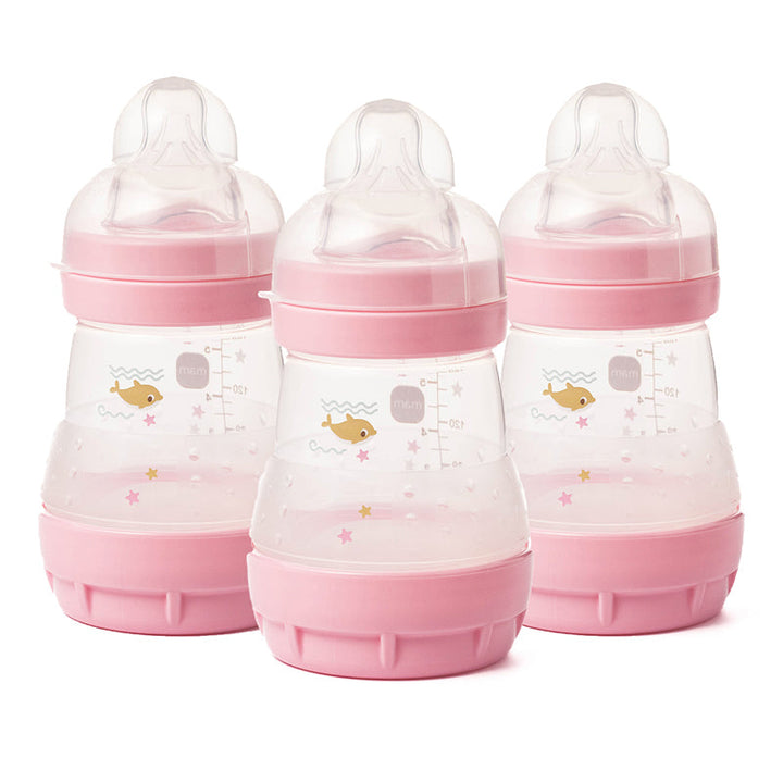 MAM Easy Start Anti-Colic Bottle Pink 160ml 3Pk