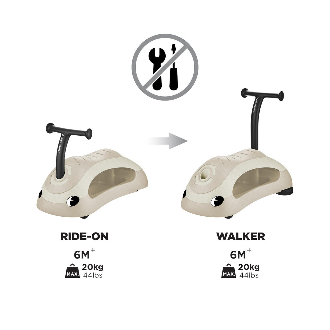 Globber Baby Walker 2 in 1 Ecologic – Coconut