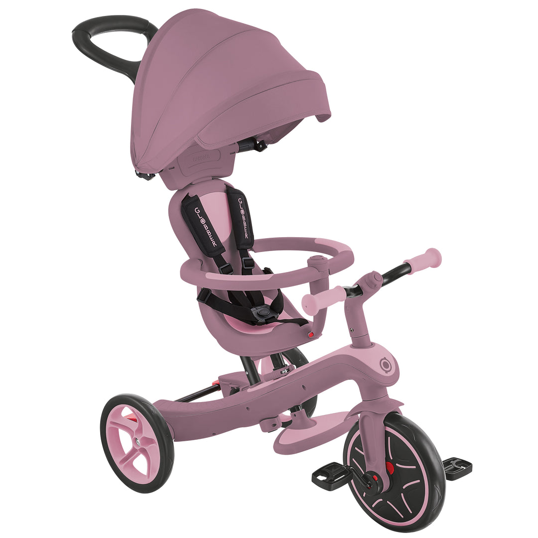 Globber Explorer Trike 4 in 1 Ecologic - Berry