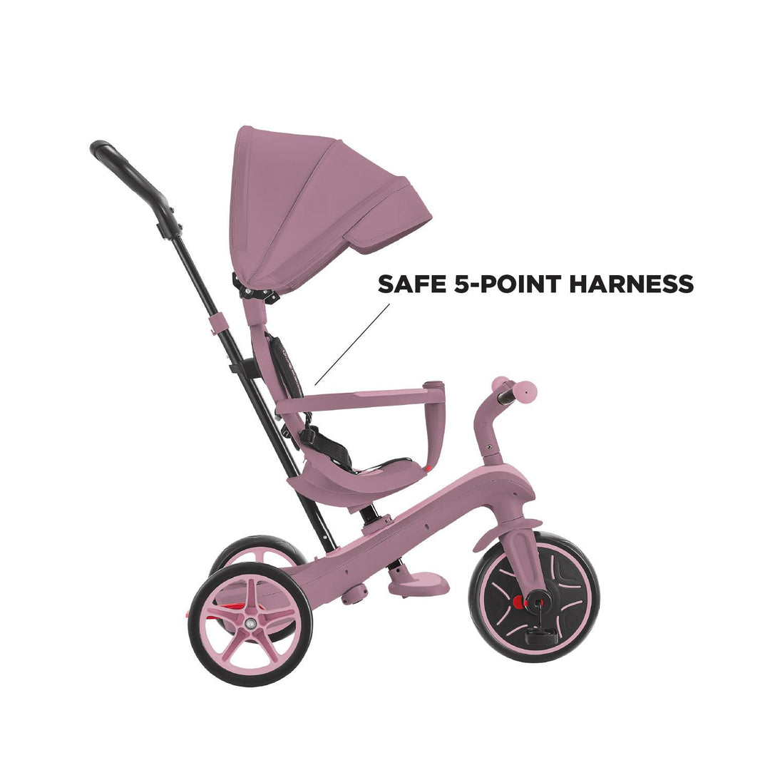 Globber Explorer Trike 4 in 1 Ecologic - Berry