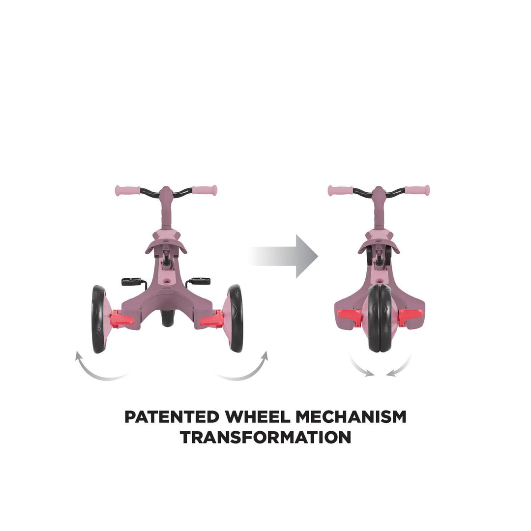 Globber Explorer Trike 4 in 1 Ecologic - Berry