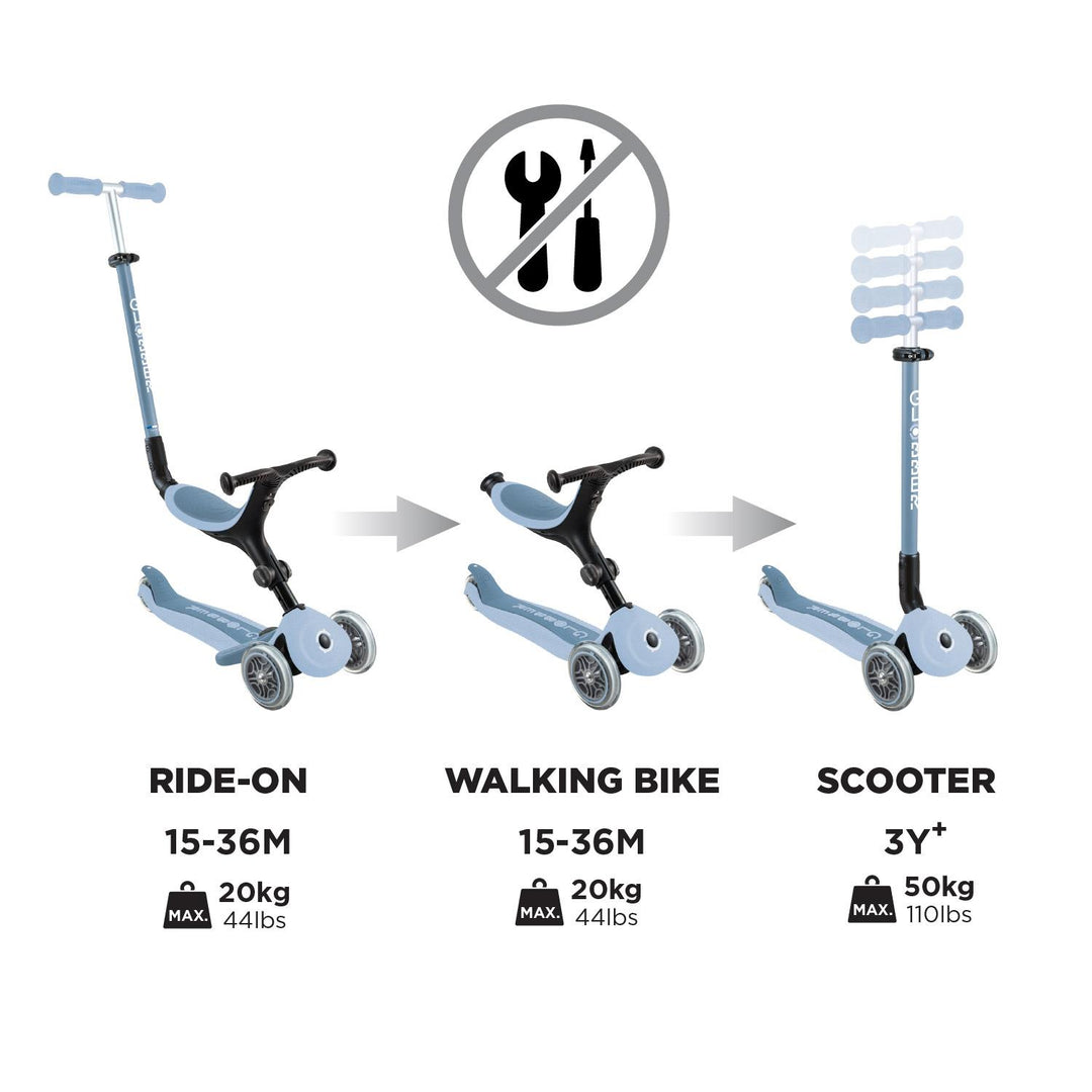 Globber Go•Up Active Lights Ecologic – Blueberry