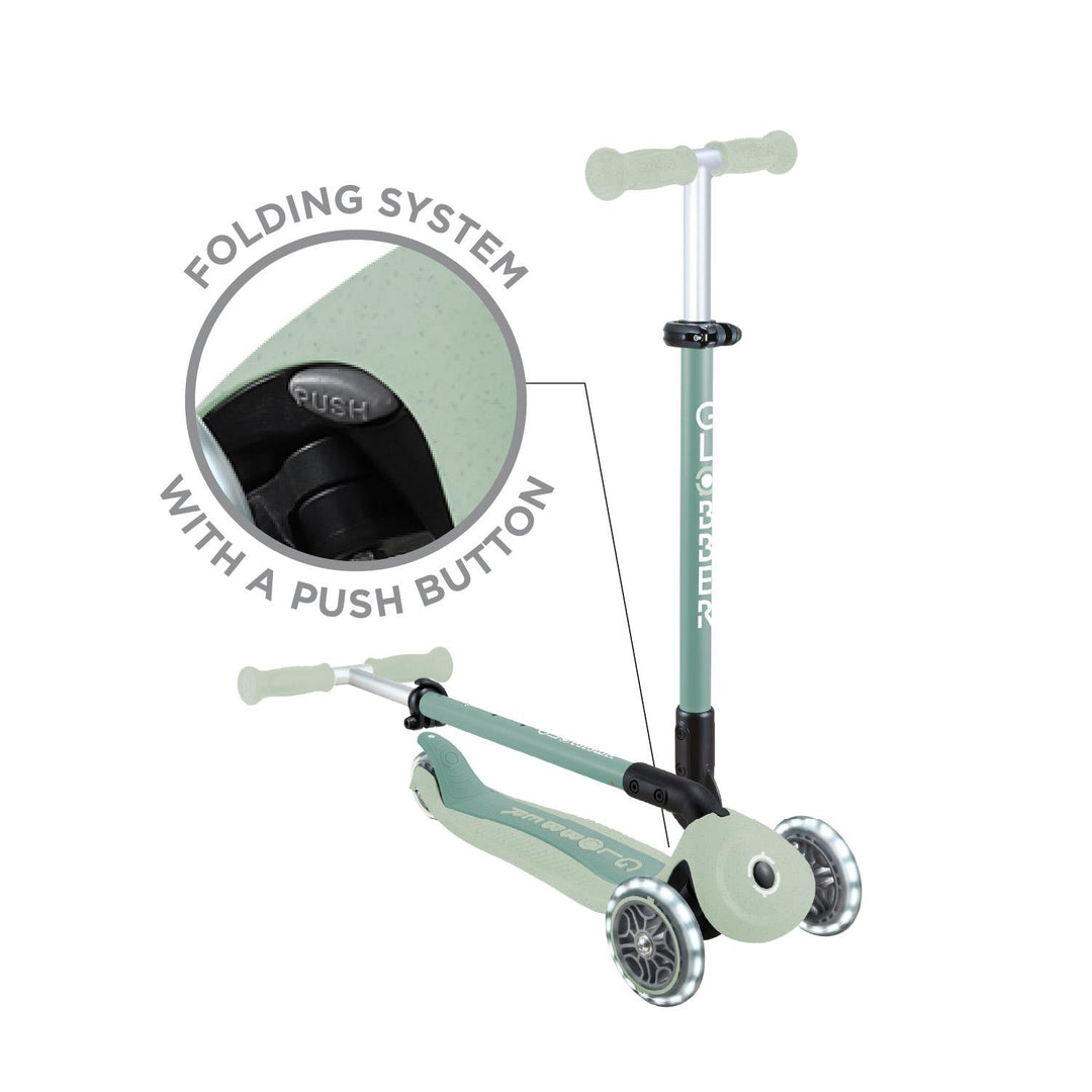 Globber Go•Up Active Lights Ecologic – Pistachio