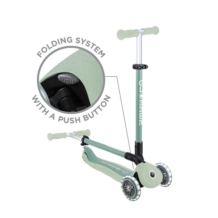 Globber Go•Up Active Lights Ecologic – Pistachio
