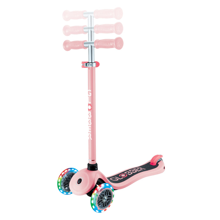 Globber Primo Lights Scooter - Pastel Pink