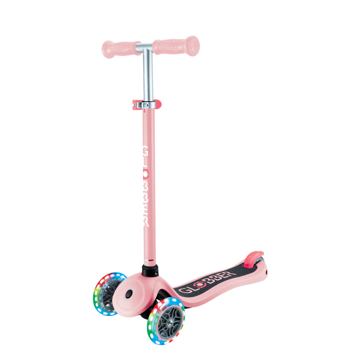 Globber Primo Lights Scooter - Pastel Pink