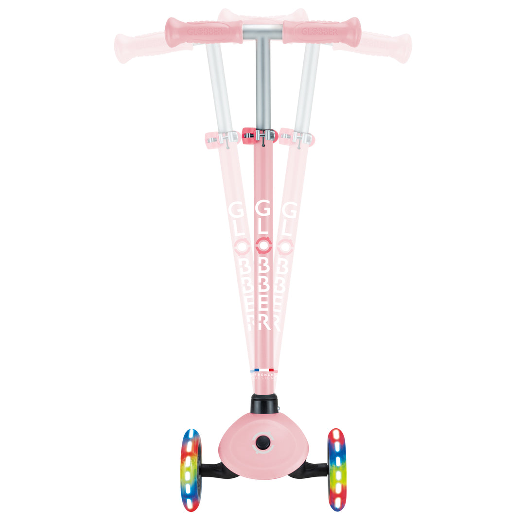 Globber Primo Lights Scooter - Pastel Pink