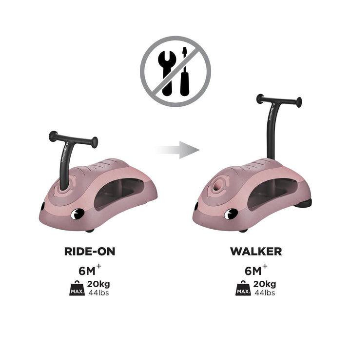 Globber Baby Walker 2 in 1 Ecologic – Berry