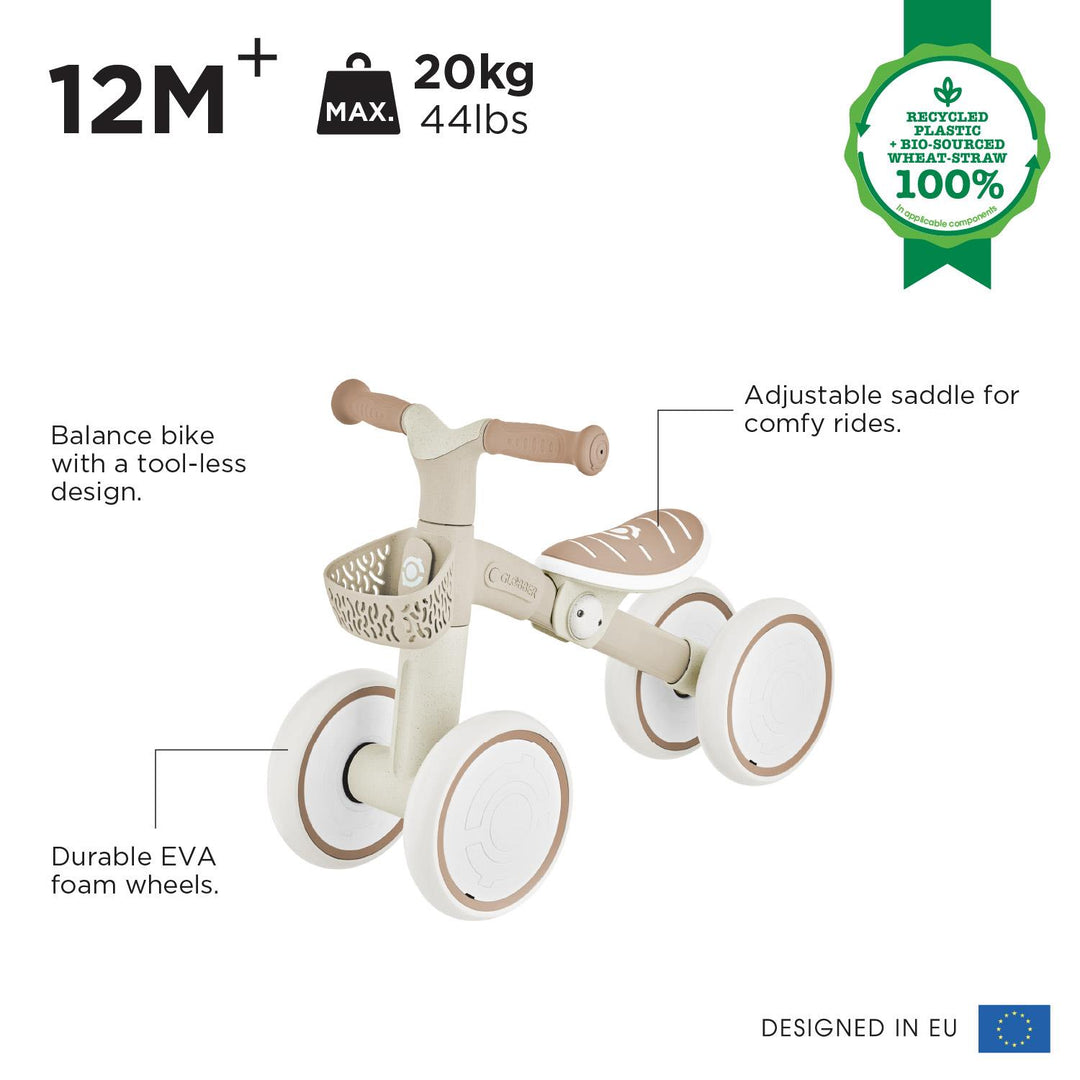 Globber Learning Bike Ecologic - Coconut