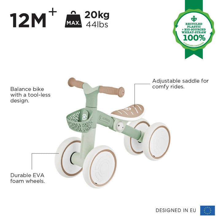 Globber Learning Bike Ecologic - Pistachio
