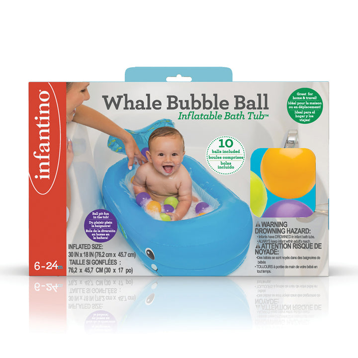 Infantino Inflatable Whale Baby Bubble Bath