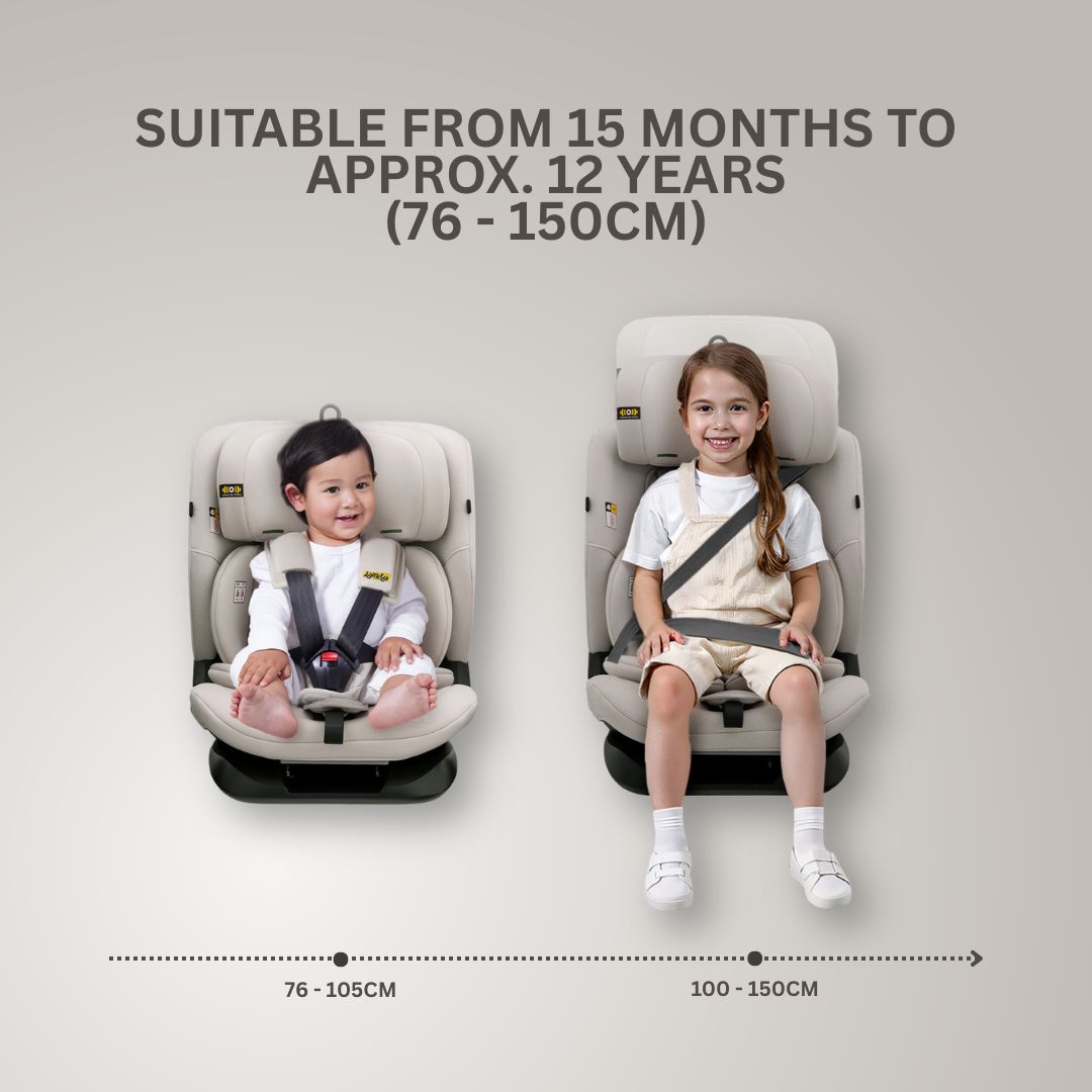 Jovikids CiCl TT i-size Car Seat - Milkstone