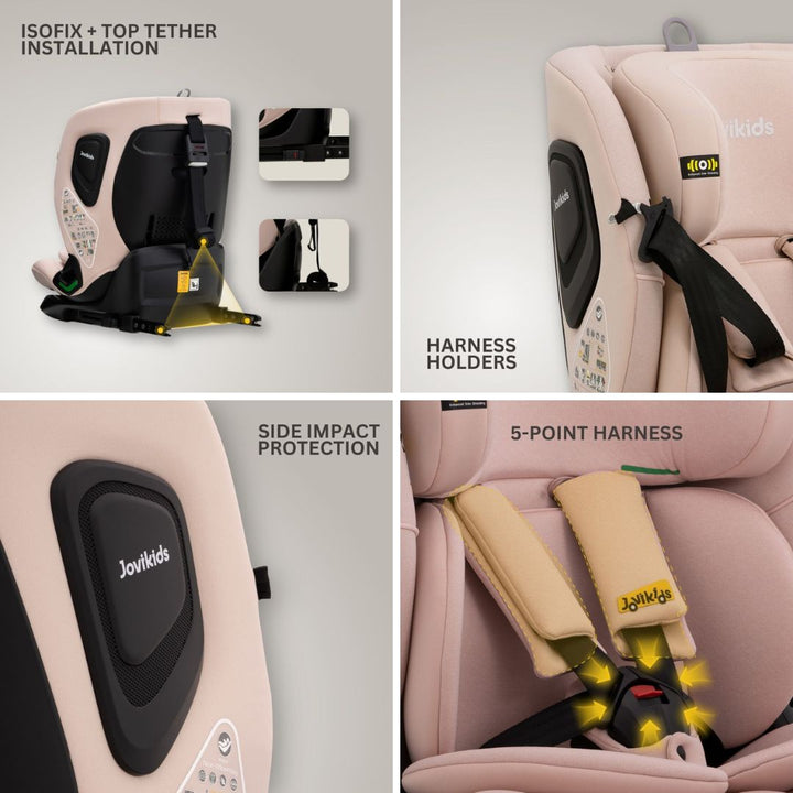 Jovikids CiCl TT i-size Car Seat - Rosewood