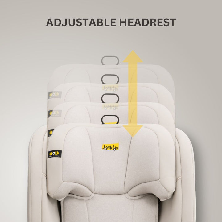 Jovikids Leon Isofix Booster Seat - Milkstone