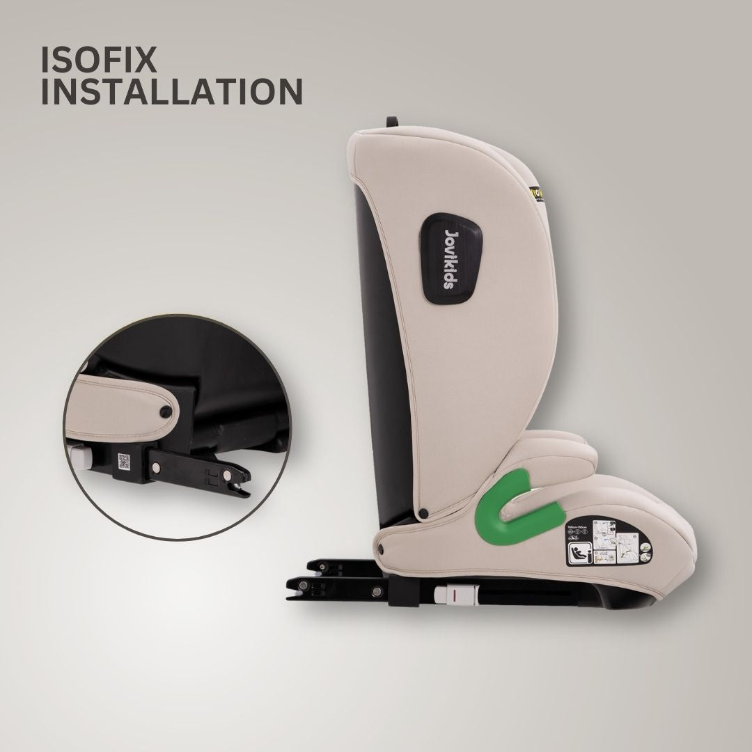 Jovikids Leon Isofix Booster Seat - Milkstone