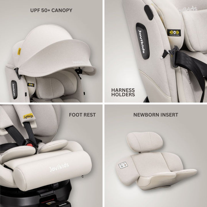 Jovikids Ranger 2 i-size 360 Car Seat - Milkstone