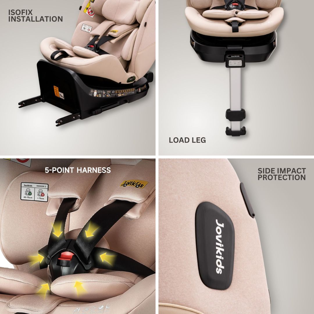 Jovikids Ranger 2 i-size 360 Car Seat - Rosewood