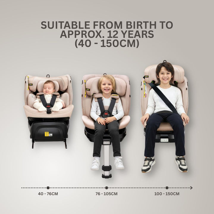 Jovikids Ranger 2 i-size 360 Car Seat - Rosewood