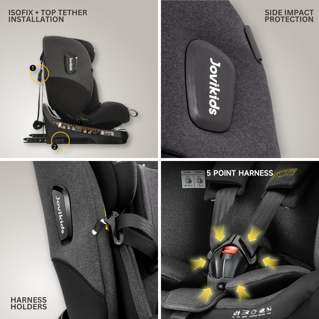 Jovikids Ranger TT 360 i-size Car Seat - Twilight
