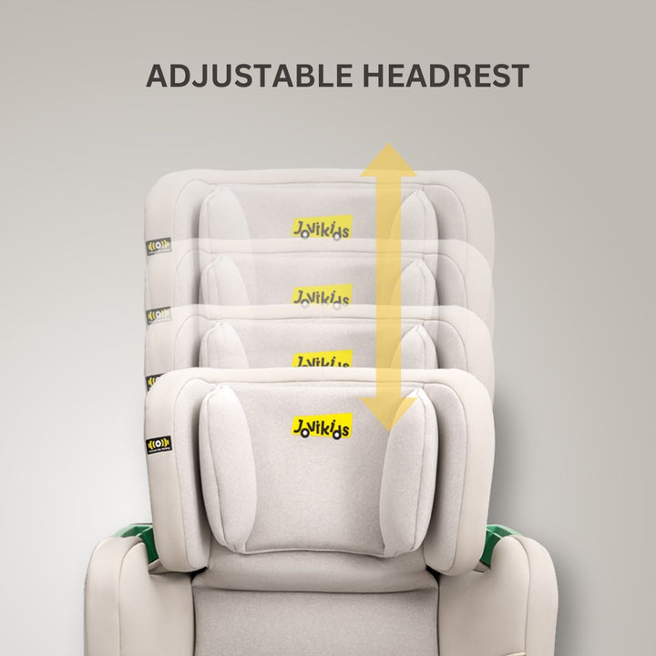 Jovikids Rober+ Folding Highback Booster Seat - Milkstone