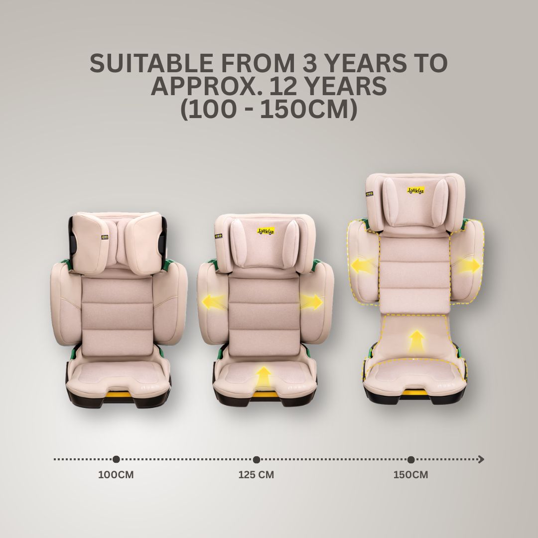 Jovikids Rober+ Folding Highback Booster Seat - Rosewood