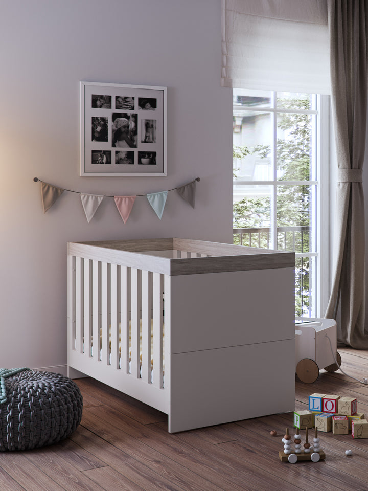 Little Acorns Burlington Cot Bed – Cashmere & Grey Ash