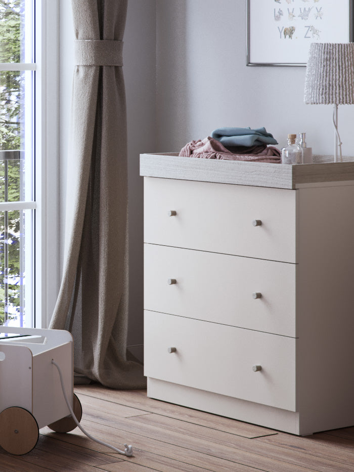 Little Acorns Burlington 2 Piece Nursery Set – Cashmere & Grey Ash