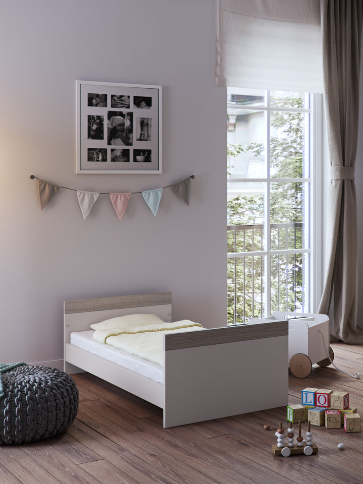 Little Acorns Burlington Cot Bed – Cashmere & Grey Ash