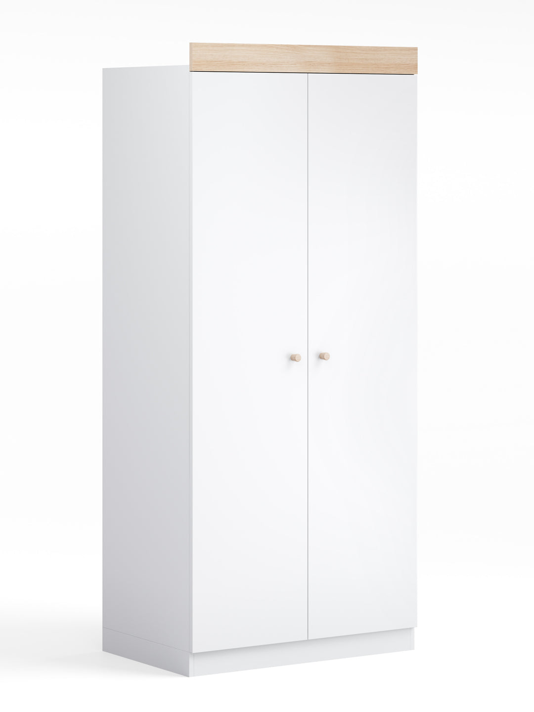 Little Acorns Burlington Wardrobe – White & Oak