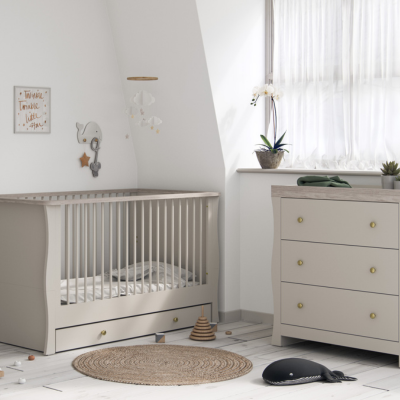 Little Acorns Celeste 2 Piece Nursery Set – Cashmere & Grey Ash