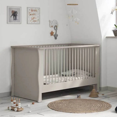 Little Acorns Celeste Cot Bed – Cashmere & Grey Ash