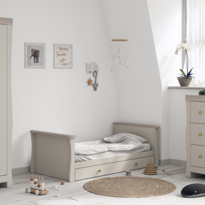 Little Acorns Celeste Cot Bed – Cashmere & Grey Ash