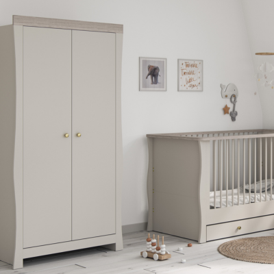 Little Acorns Celeste Wardrobe – Cashmere & Grey Ash