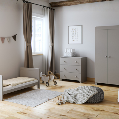 Little Acorns Classic 3 Piece Nursery Set – Grey