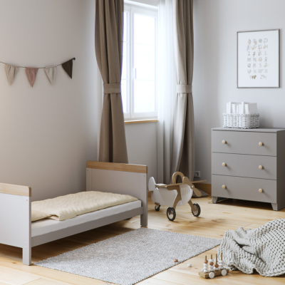 Little Acorns Classic 2 Piece Nursery Set – Grey & Oak