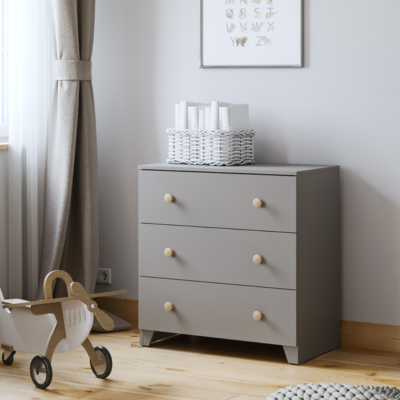 Little Acorns Classic 2 Piece Nursery Set – Grey & Oak