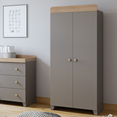 Little Acorns Classic 3 Piece Nursery Set – Grey & Oak