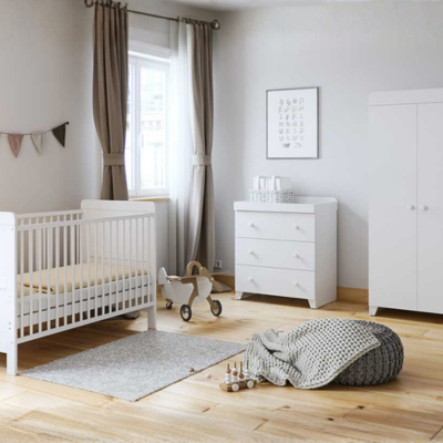 Little Acorns Classic Cot Bed - White