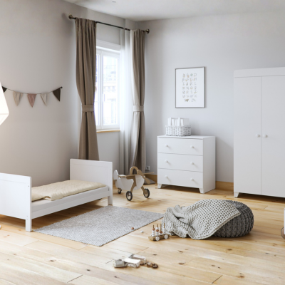 Little Acorns Classic Cot Bed - White