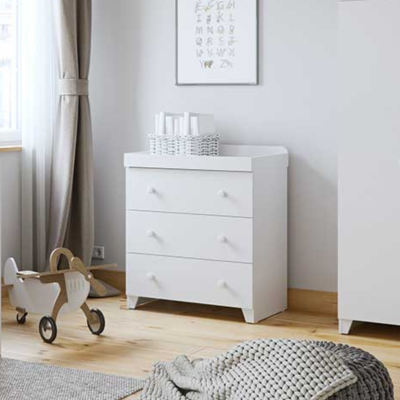Little Acorns Classic 2 Piece Nursery Set – White