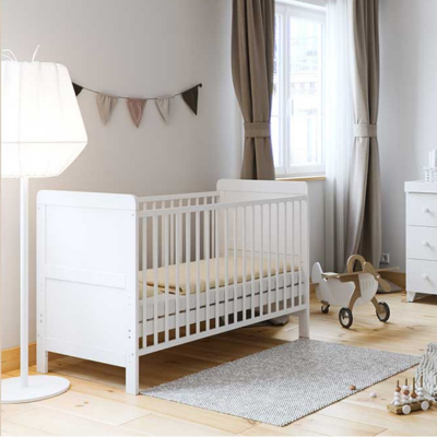 Little Acorns Classic 2 Piece Nursery Set – White