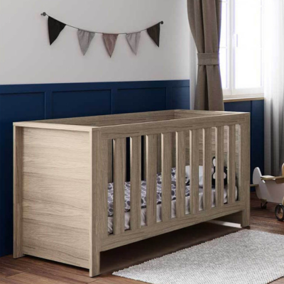 Little Acorns Ellesmere Cot Bed - Grey Ash