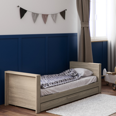 Little Acorns Ellesmere Cot Bed - Grey Ash