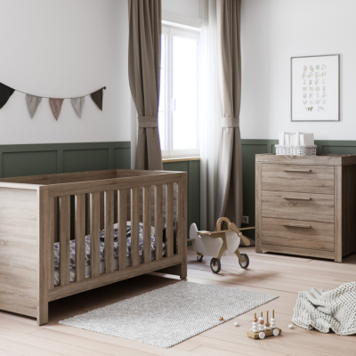 Little Acorns Ellesmere 2 Piece Nursery Set - Truffle Oak