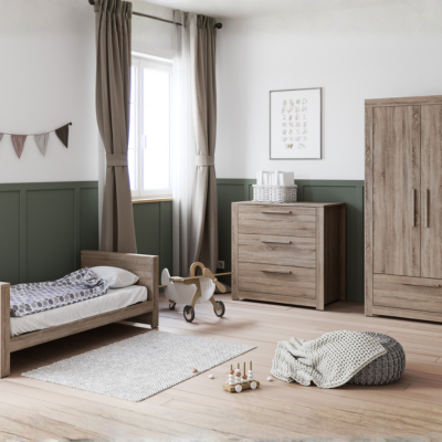 Little Acorns Ellesmere 3 Piece Nursery Set - Truffle Oak