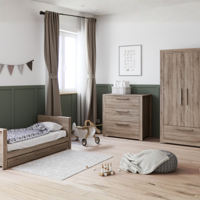 Little Acorns Ellesmere Wardrobe - Truffle Oak